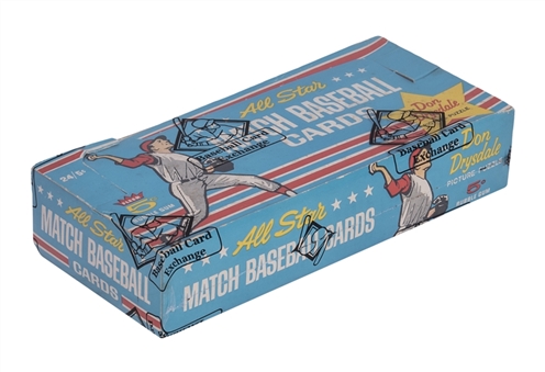 1966 Fleer "All-Star Match Baseball" Unopened Wax Box (24 Packs) – BBCE Certified